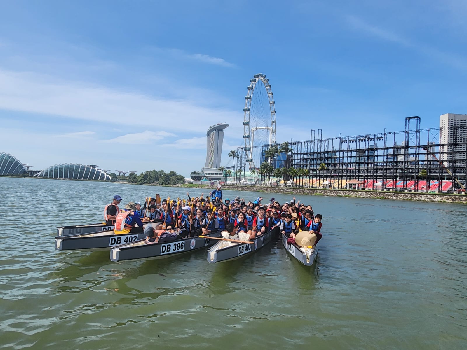 Students engaged in activities during the Level Camp